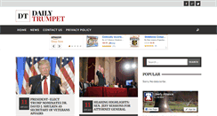 Desktop Screenshot of dailytrumpet.com