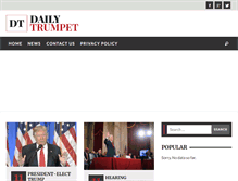 Tablet Screenshot of dailytrumpet.com